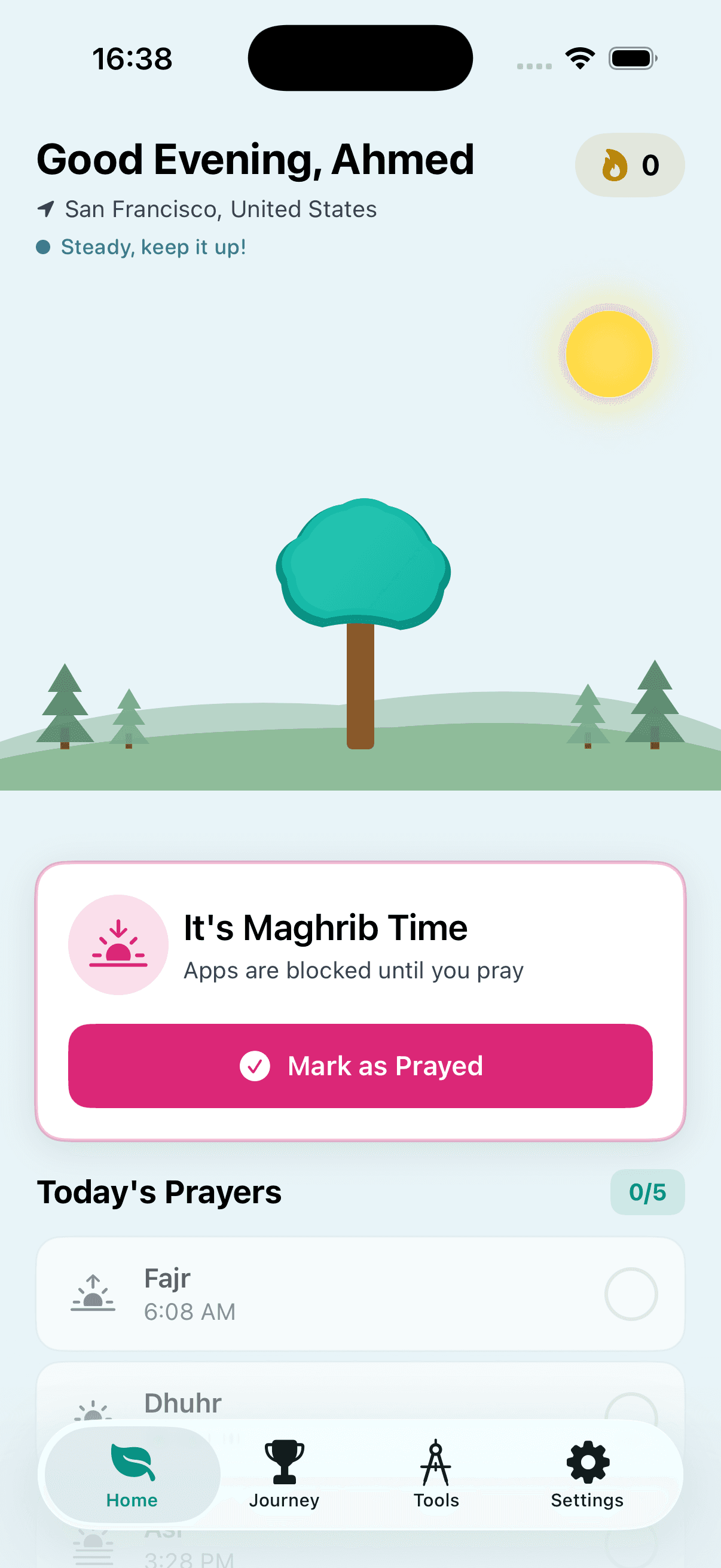 Salah First app