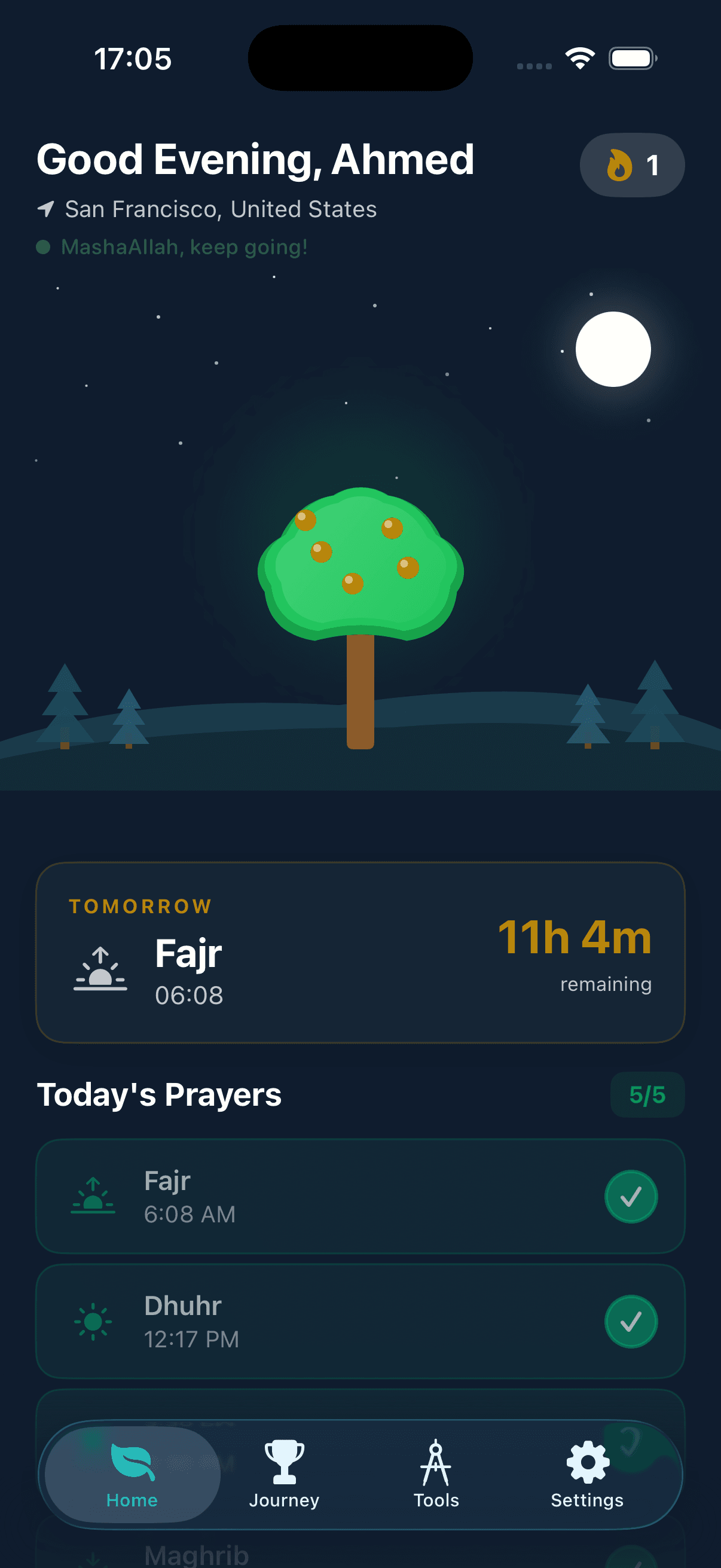 Prayer tracking